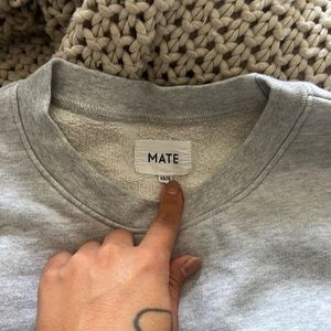 Gray mate the label sweater